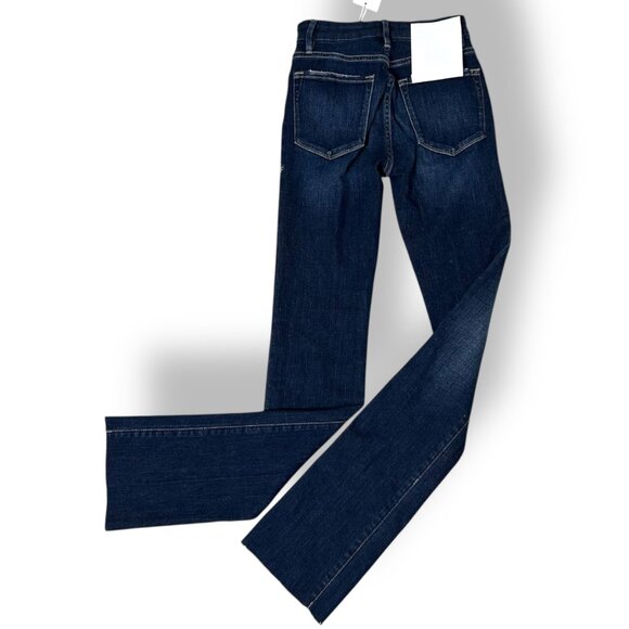 NWT Frame Le Mini Boot Cut Mid-rise Habana Dark Wash Sz 24 - Picture 3 of 5